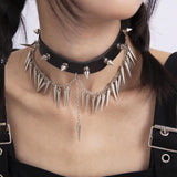 Maxbell Punk Necklace cool Collar Choker for Festivals birthday Dinners