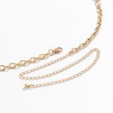 Maxbell Multilayer Body Chain Nightclub Chest Chain for Halloween Party Summer Beach Gold