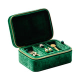 Maxbell 2 Layer Jewelry Organizer Box Gift Lightweight for Bracelets Earring Travel Green