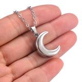 Maxbell Urn Necklace Gifts Memorial Keepsake Holder Pendant for Ashes Parties Dances Silver