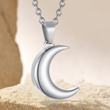 Maxbell Urn Necklace Gifts Memorial Keepsake Holder Pendant for Ashes Parties Dances Silver