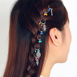 Maxbell 7pcs Fashion Hair Braid Ring Adjustable Plaits Accessories for Party Wedding