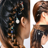 Maxbell 7pcs Fashion Hair Braid Ring Adjustable Plaits Accessories for Party Wedding