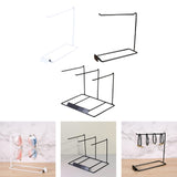 Maxbell Countertop Jewelry Organizer Stand Holder for Bracelet Jewelry Ear Hooks 1 Row White