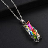 Maxbell Colorful Necklace Boho Jewelry for Anniversary Retirement Gifts Women