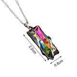 Maxbell Colorful Necklace Boho Jewelry for Anniversary Retirement Gifts Women