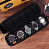 Maxbell Portable 5 Slot Watch Roll Zipper Case Organizer Multifunctional Waterproof