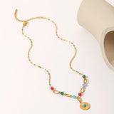 Maxbell Women Simulated Turquoises Stone Pendant Necklace Gifts for Girls Jewellery