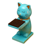 Maxbell Watch Display Stand Figurine Model for Watch Necklace Home office Blue Cat