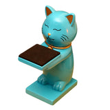 Maxbell Watch Display Stand Figurine Model for Watch Necklace Home office Blue Cat