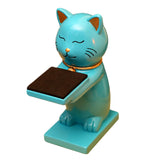 Maxbell Watch Display Stand Figurine Model for Watch Necklace Home office Blue Cat