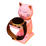 Maxbell Watch Display Stand Figurine Model for Watch Necklace Home office pink