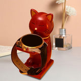 Maxbell Watch Display Stand Figurine Model for Watch Necklace Home office Wine red