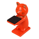 Maxbell Watch Display Stand Figurine Model for Watch Necklace Home office Orange Cat