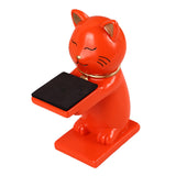Maxbell Watch Display Stand Figurine Model for Watch Necklace Home office Orange Cat