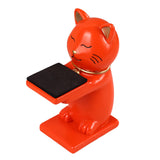 Maxbell Watch Display Stand Figurine Model for Watch Necklace Home office Orange Cat