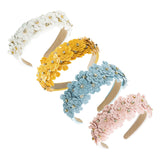 Maxbell Women headband Hairbands Flower Headpiece for Leisure women Girls White