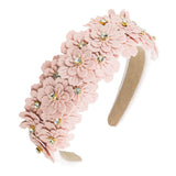 Maxbell Women headband Hairbands Flower Headpiece for Leisure women Girls Pink