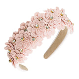 Maxbell Women headband Hairbands Flower Headpiece for Leisure women Girls Pink