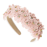 Maxbell Women headband Hairbands Flower Headpiece for Leisure women Girls Pink