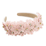 Maxbell Women headband Hairbands Flower Headpiece for Leisure women Girls Pink