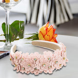 Maxbell Women headband Hairbands Flower Headpiece for Leisure women Girls Pink