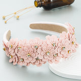 Maxbell Women headband Hairbands Flower Headpiece for Leisure women Girls Pink