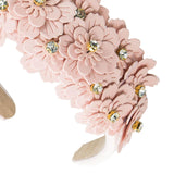 Maxbell Women headband Hairbands Flower Headpiece for Leisure women Girls Pink