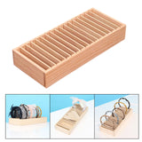 Maxbell Wood Headband Holder Bracelets Storage Display Box Lightweight Size S