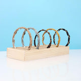Maxbell Wood Headband Holder Bracelets Storage Display Box Lightweight Size S