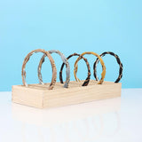 Maxbell Wood Headband Holder Bracelets Storage Display Box Lightweight Size L