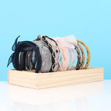 Maxbell Wood Headband Holder Bracelets Storage Display Box Lightweight Size L