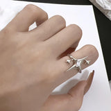 Maxbell Creative Punk Adjustable Opening Rings Jewelry for Halloween Women/Men Decor Style B