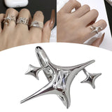 Maxbell Creative Punk Adjustable Opening Rings Jewelry for Halloween Women/Men Decor Style B