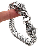 Maxbell Viking wolf Bracelet Gifts Wristband Jewelry Arm Rings with Storage Box 19cm