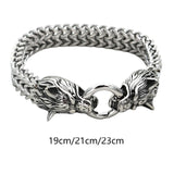 Maxbell Viking wolf Bracelet Gifts Wristband Jewelry Arm Rings with Storage Box 19cm