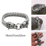 Maxbell Viking wolf Bracelet Gifts Wristband Jewelry Arm Rings with Storage Box 19cm