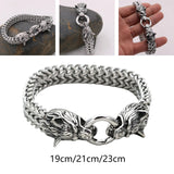 Maxbell Viking wolf Bracelet Gifts Wristband Jewelry Arm Rings with Storage Box 19cm