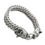 Maxbell Viking wolf Bracelet Gifts Wristband Jewelry Arm Rings with Storage Box 19cm