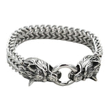 Maxbell Viking wolf Bracelet Gifts Wristband Jewelry Arm Rings with Storage Box 19cm