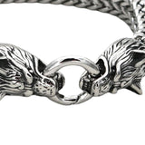 Maxbell Viking wolf Bracelet Gifts Wristband Jewelry Arm Rings with Storage Box 19cm