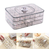 Maxbell Portable Acrylic Jewelry Storage Box Durable for Bedroom Container Necklace C