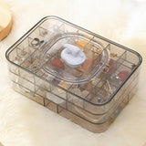 Maxbell Portable Acrylic Jewelry Storage Box Durable for Bedroom Container Necklace C