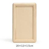 Maxbell Fashion Velvet Square Jewerlry Tray Glasses Holder for Home Stores Closet Pink L