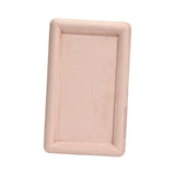 Maxbell Fashion Velvet Square Jewerlry Tray Glasses Holder for Home Stores Closet Pink L