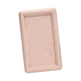 Maxbell Fashion Velvet Square Jewerlry Tray Glasses Holder for Home Stores Closet Pink L