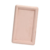 Maxbell Fashion Velvet Square Jewerlry Tray Glasses Holder for Home Stores Closet Pink L