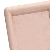 Maxbell Fashion Velvet Square Jewerlry Tray Glasses Holder for Home Stores Closet Pink L