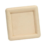 Maxbell Fashion Velvet Square Jewerlry Tray Glasses Holder for Home Stores Closet Khaki S
