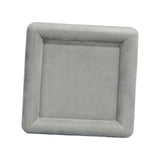 Maxbell Fashion Velvet Square Jewerlry Tray Glasses Holder for Home Stores Closet Gray S
